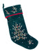Velvet Stocking - With Ribbon Tree    