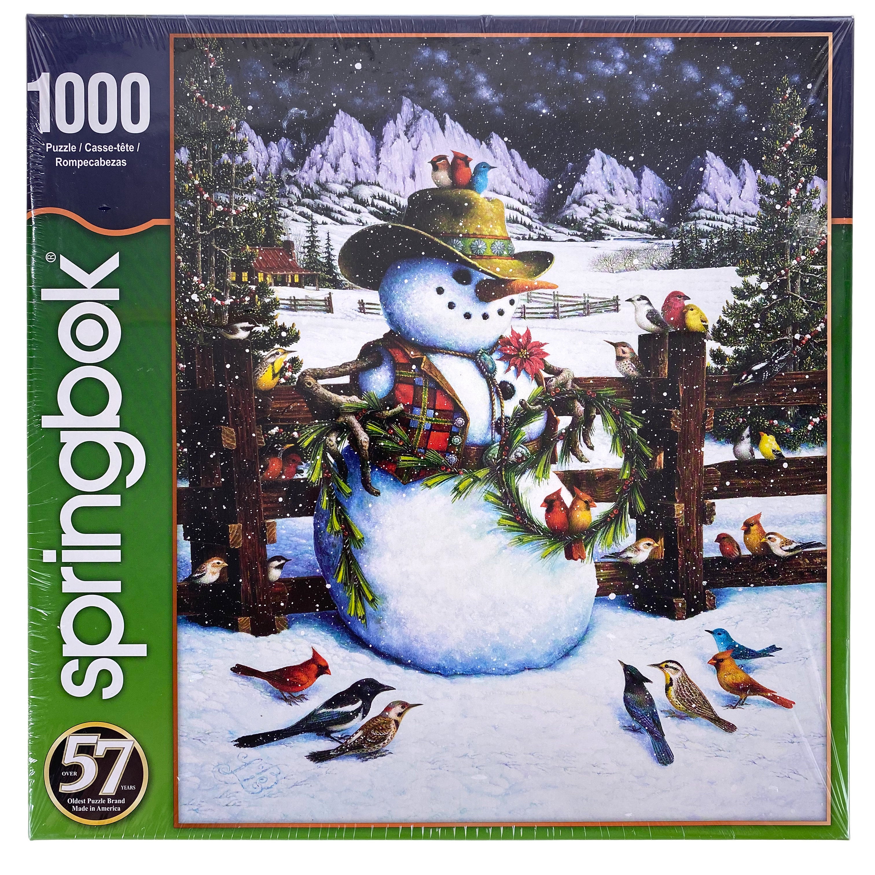 Western Snowman 1000 Piece Puzzle    