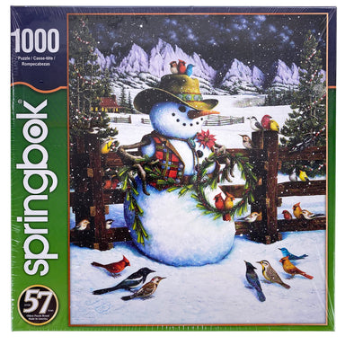 Western Snowman 1000 Piece Puzzle    