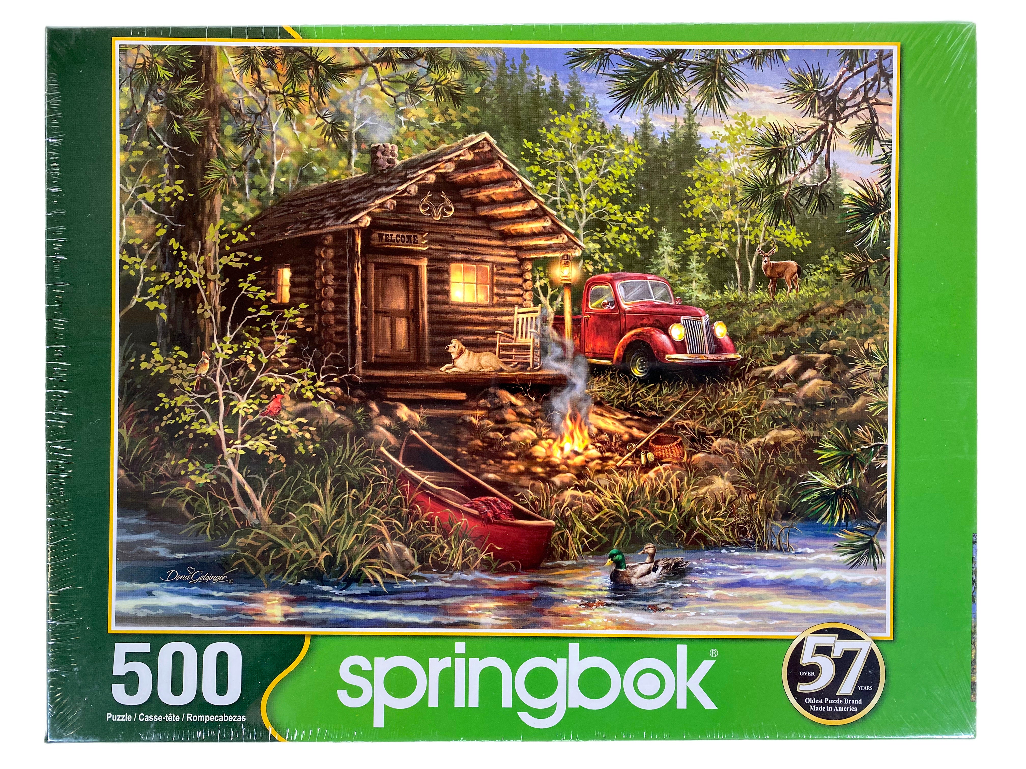 Cozy Cabin Life 500 Piece Puzzle