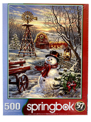 Winter Windmill 500 Piece Puzzle