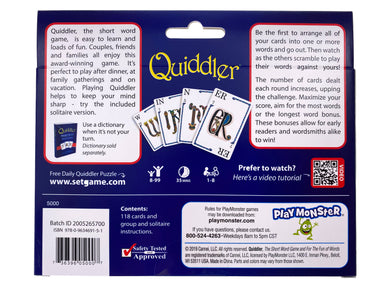 Quiddler Card Game    