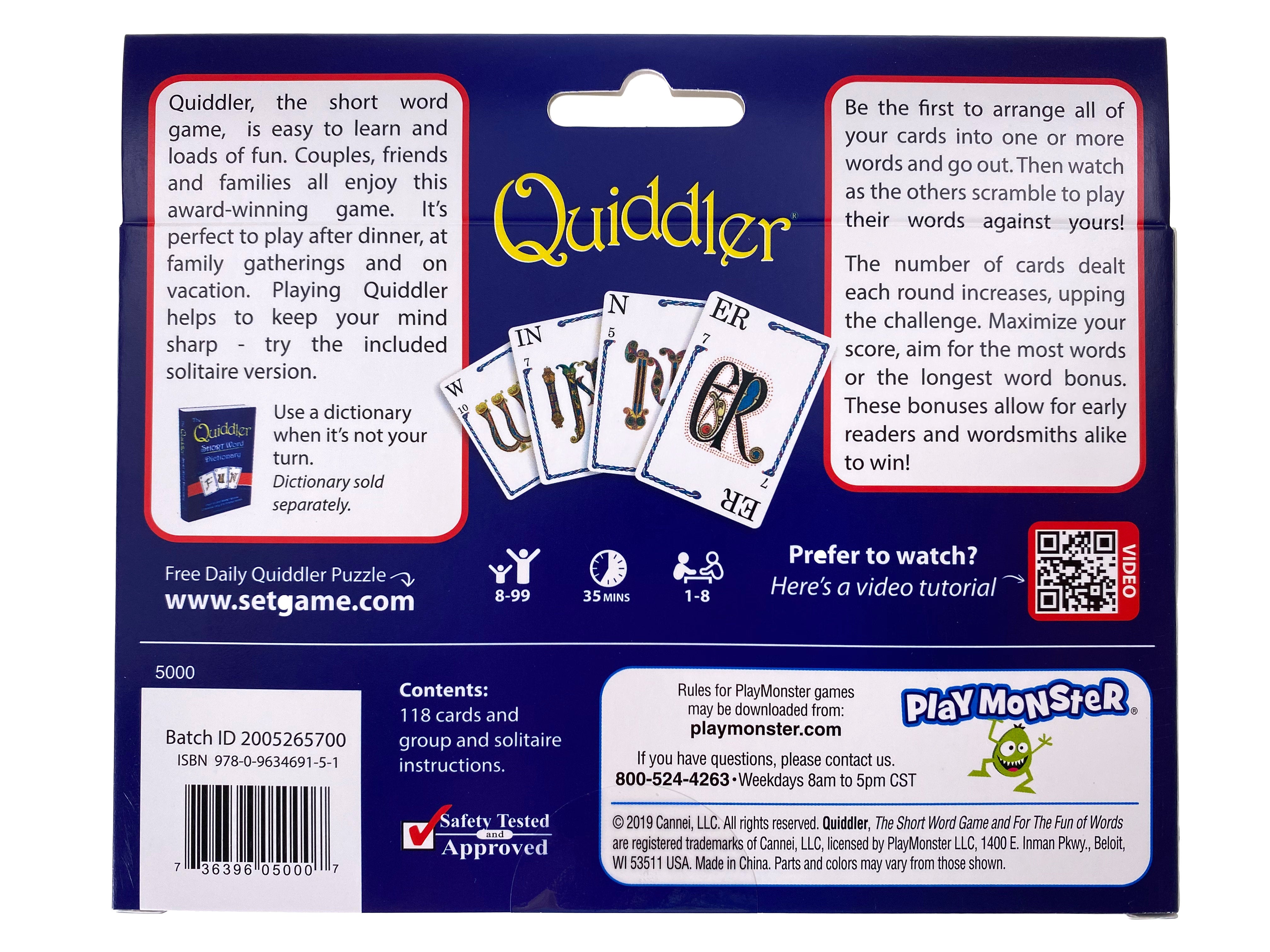 Quiddler Card Game    