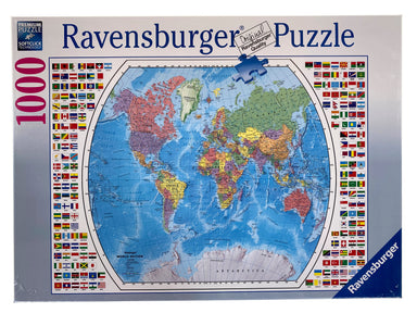 Political World Map 1000 Piece Puzzle    