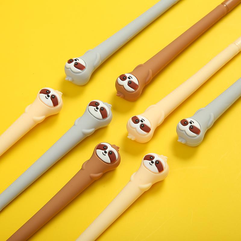 Adorable Sloth Buddy Gel Pen - Grey, Brown or Cream    