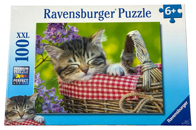 Sleeping Kitten 100 Piece Puzzle    