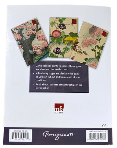 Hiroshige's Flowers Coloring Book    