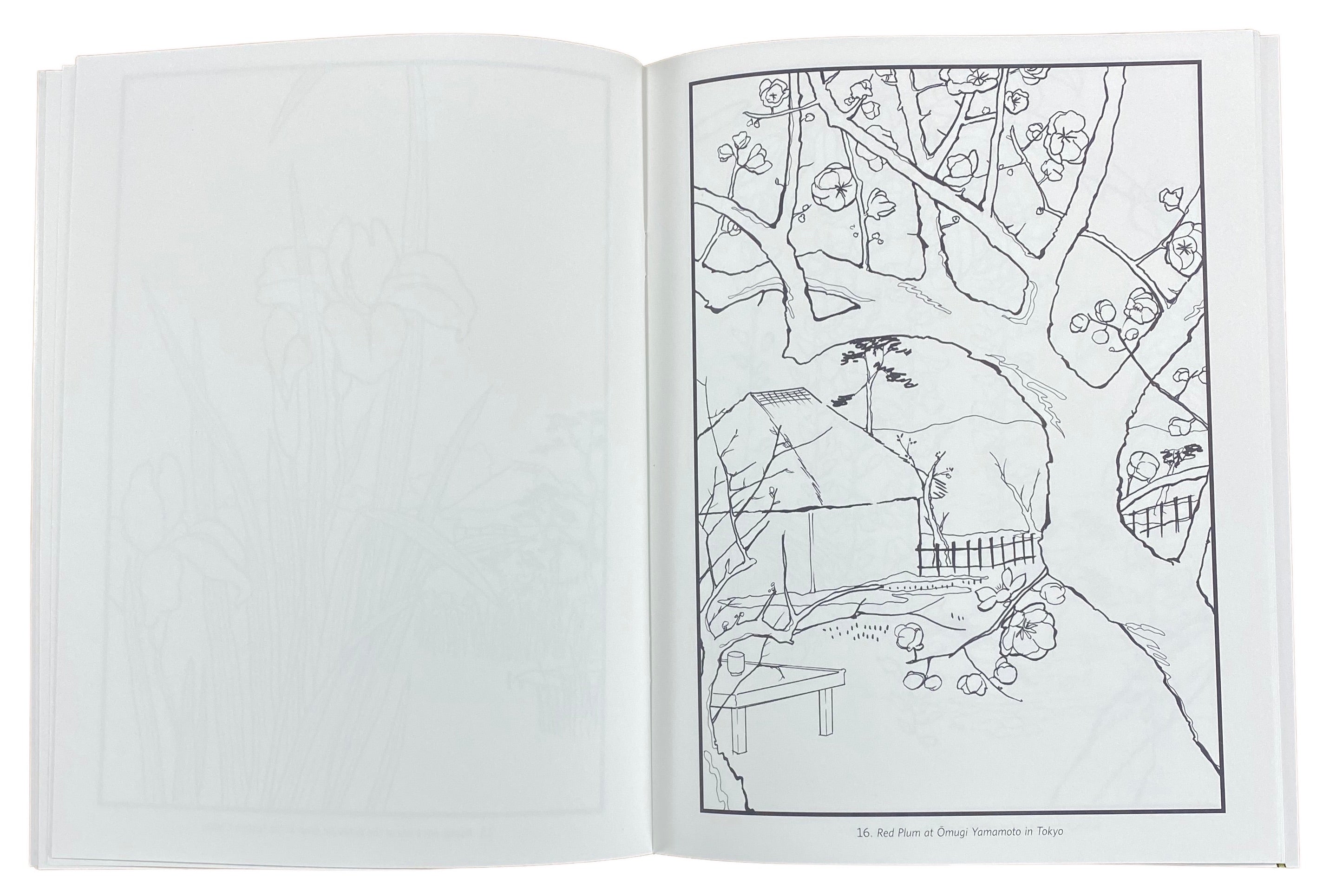 Hiroshige's Flowers Coloring Book    
