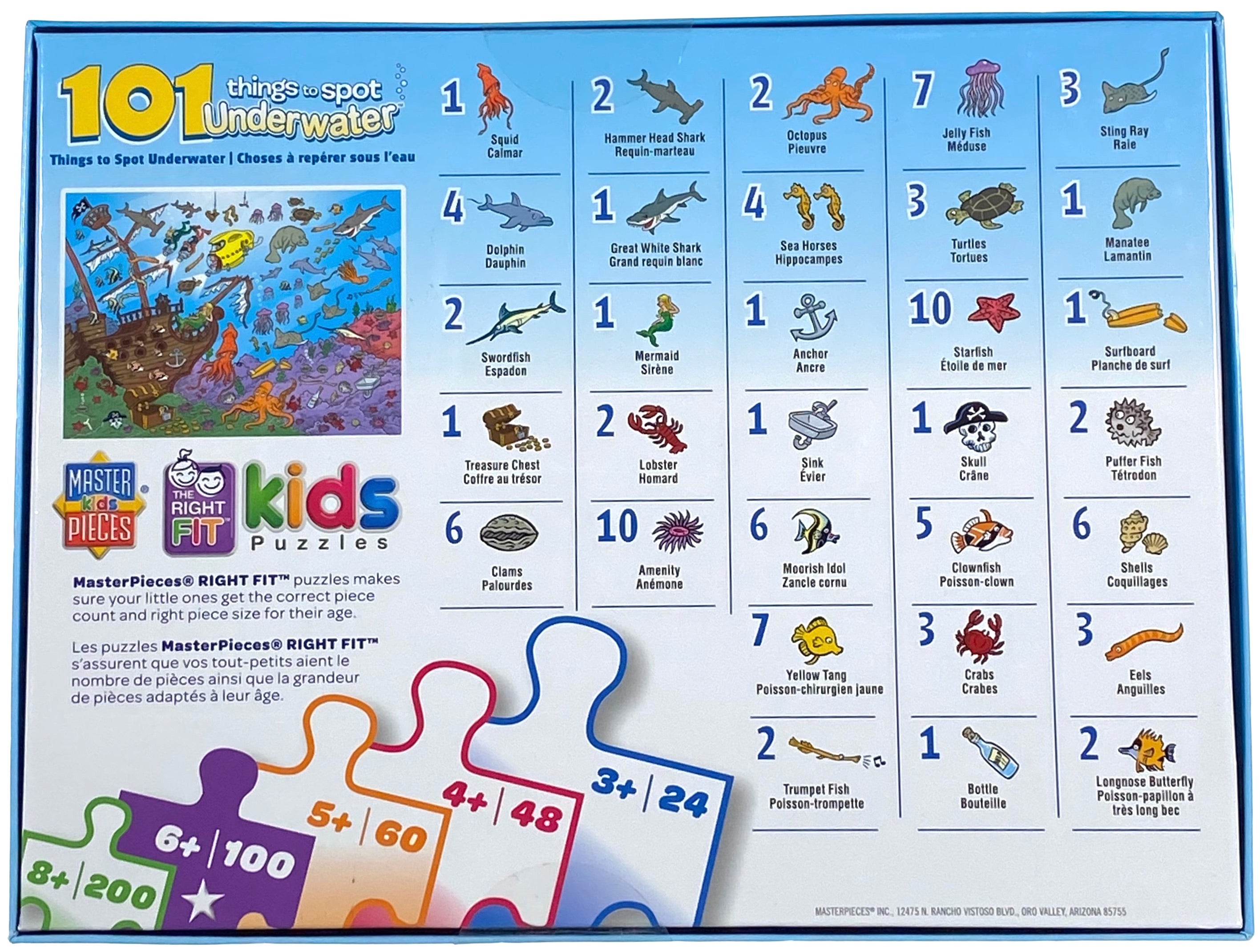 101 Things To Spot Underwater 100 Piece Puzzle    