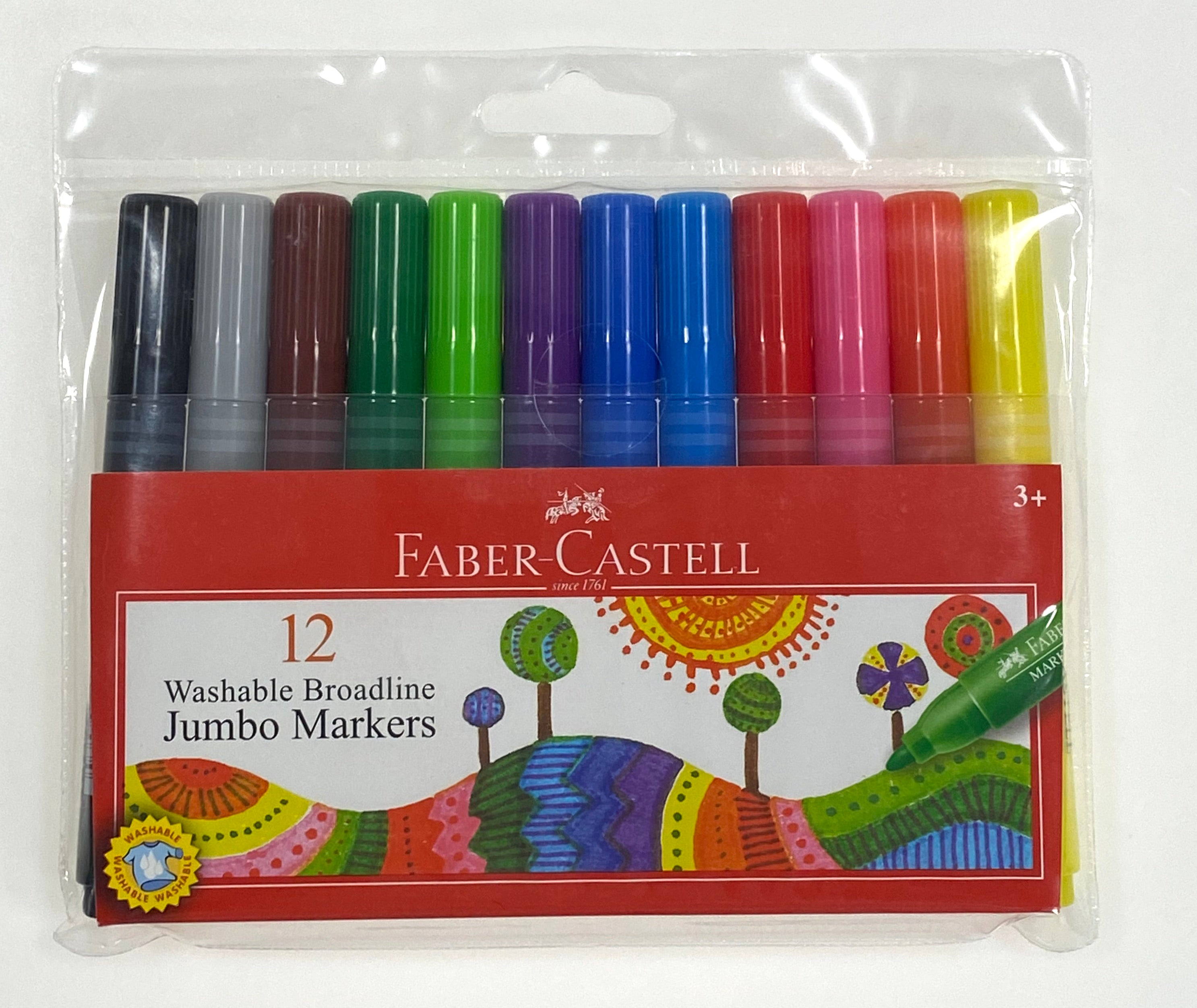 12 Washable Broadline Jumbo Markers    