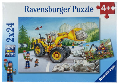 Diggers At Work - 2X24 Pice Puzzles    