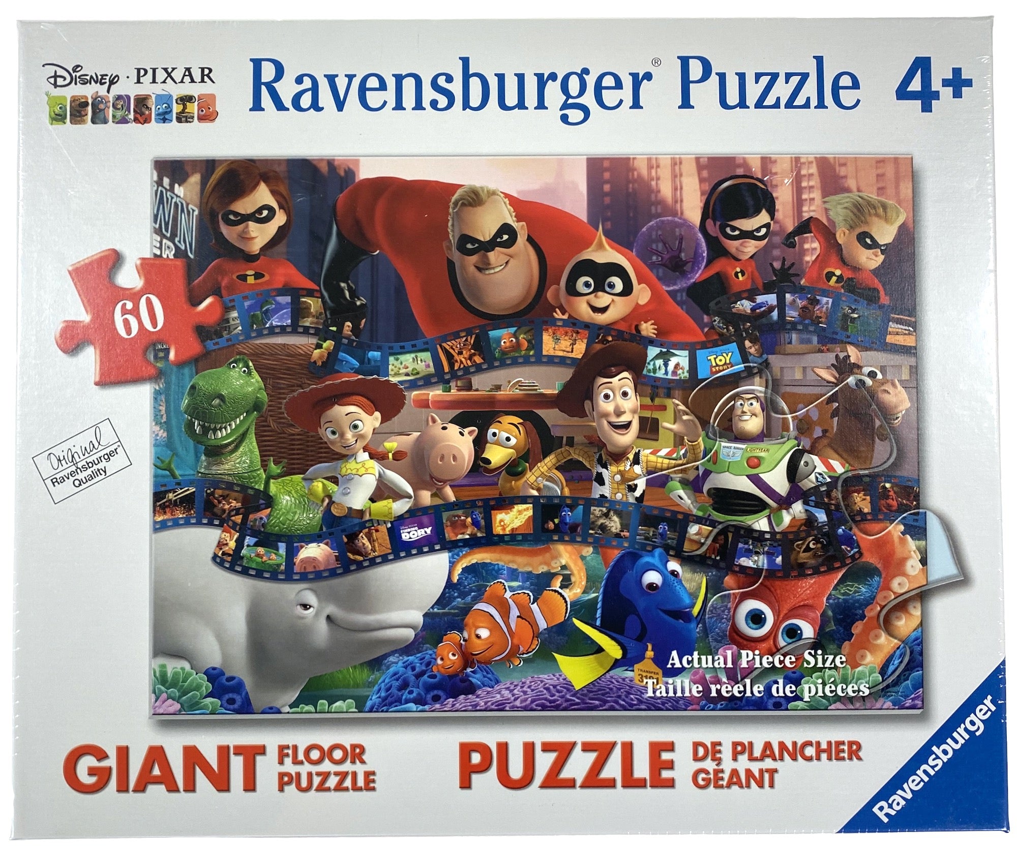 Pixar Film Strip Friends 60 Piece Floor Puzzle    