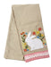 Spring Meadow Embellished Bunny Dishtowel    