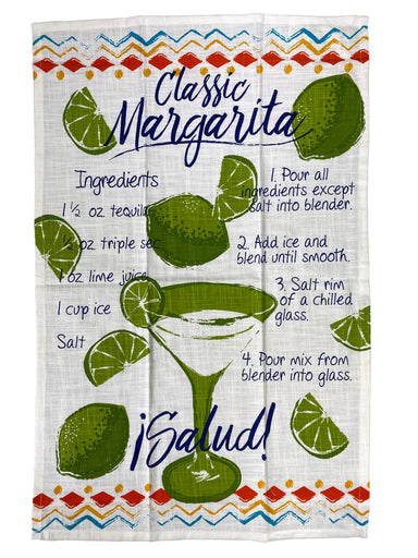 Fiesta Recipe Dishtowel - Margarita    