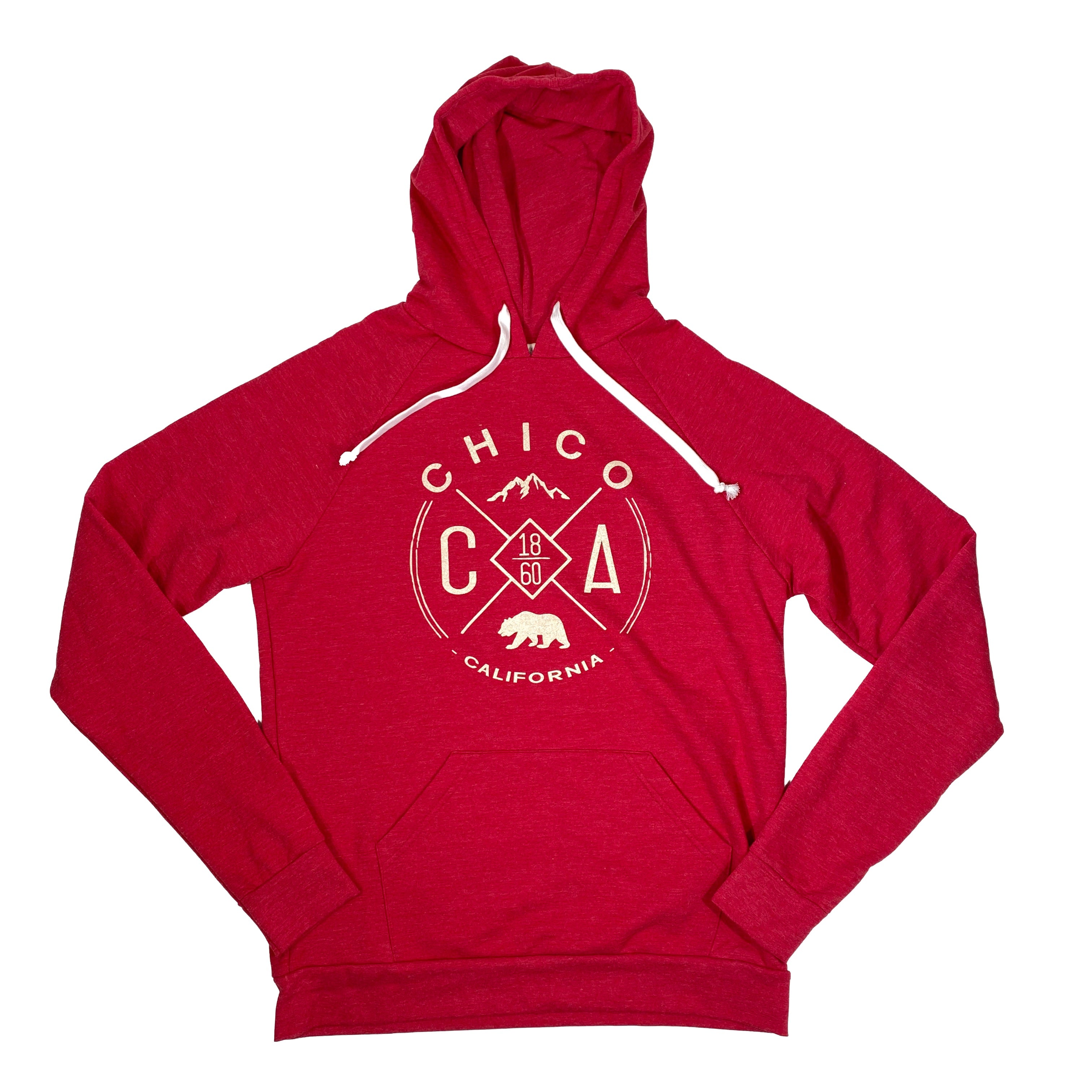 Handmade Mountain - Tri-Blend Hooded Chico Sweatshirt Cardinal S  3248416.1