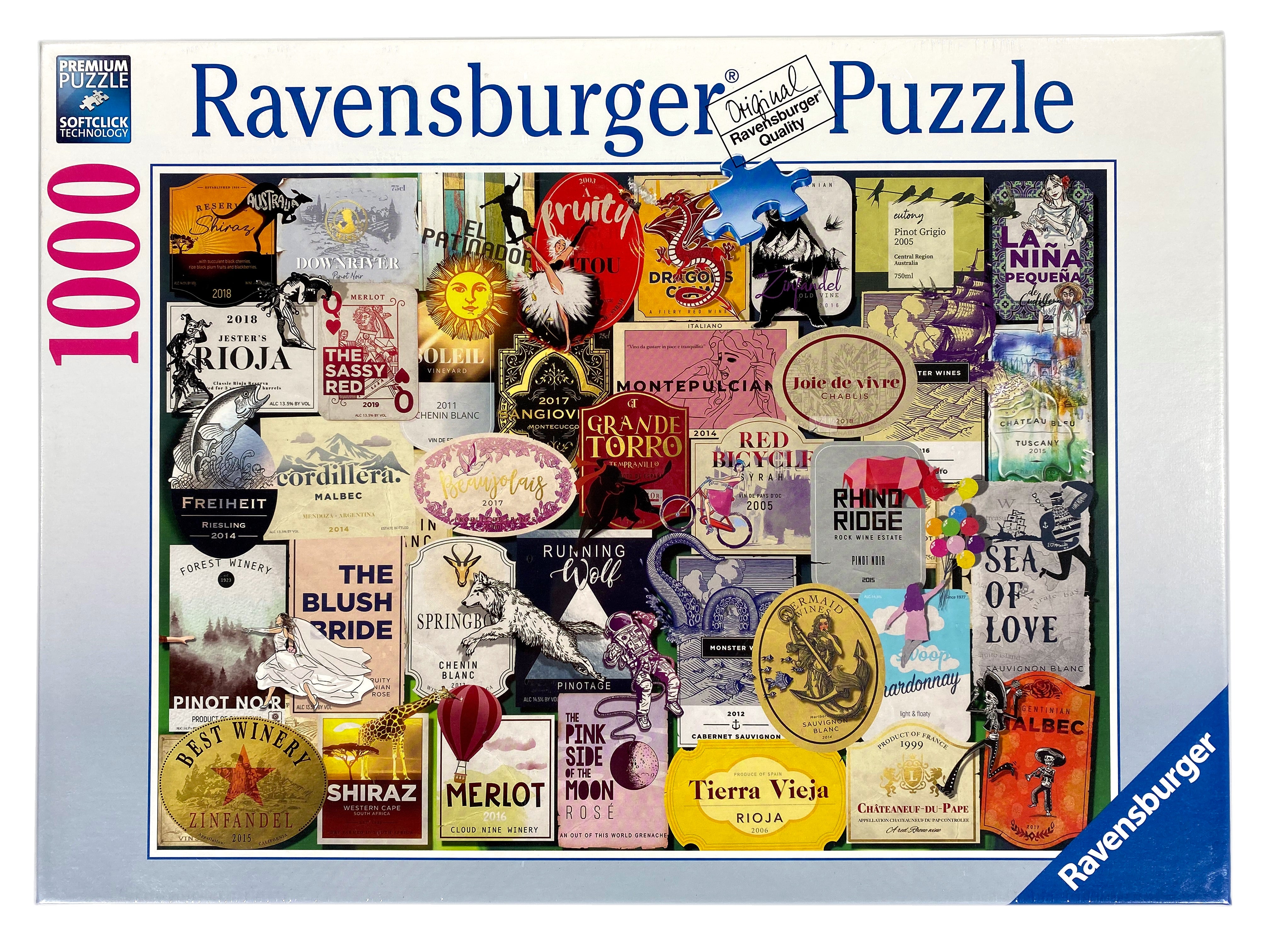 Wine Labels 1000 Piece Puzzle    