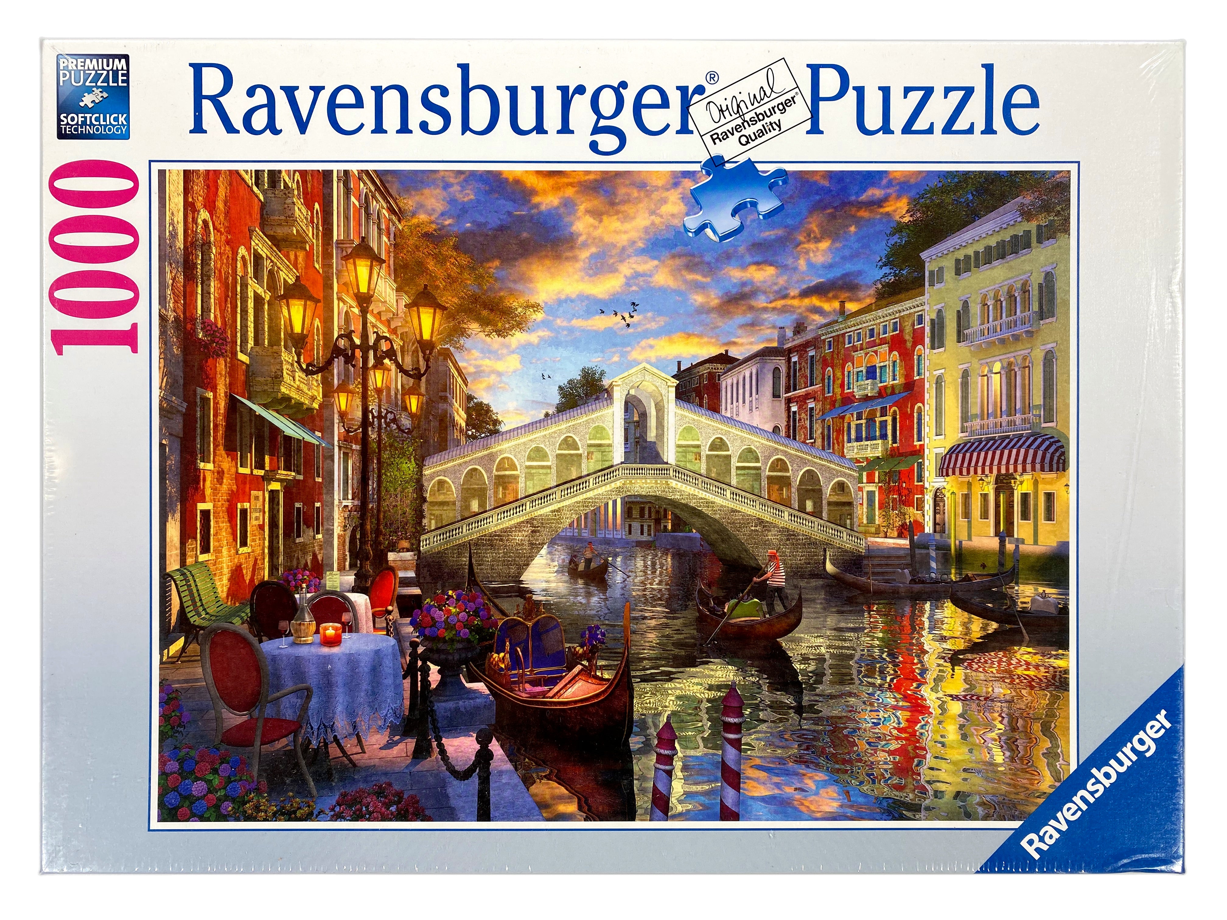Sunset Over the Rialto Bridge 1000 piece puzzle    