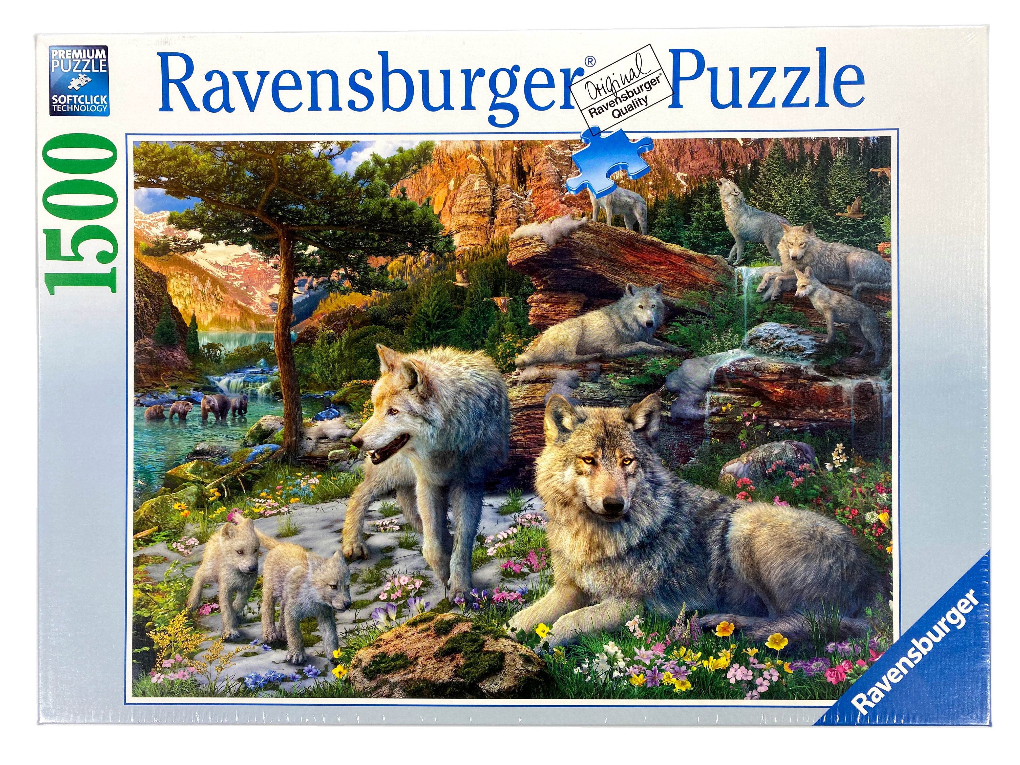 Wolves in Spring 1500 Piece Puzzle