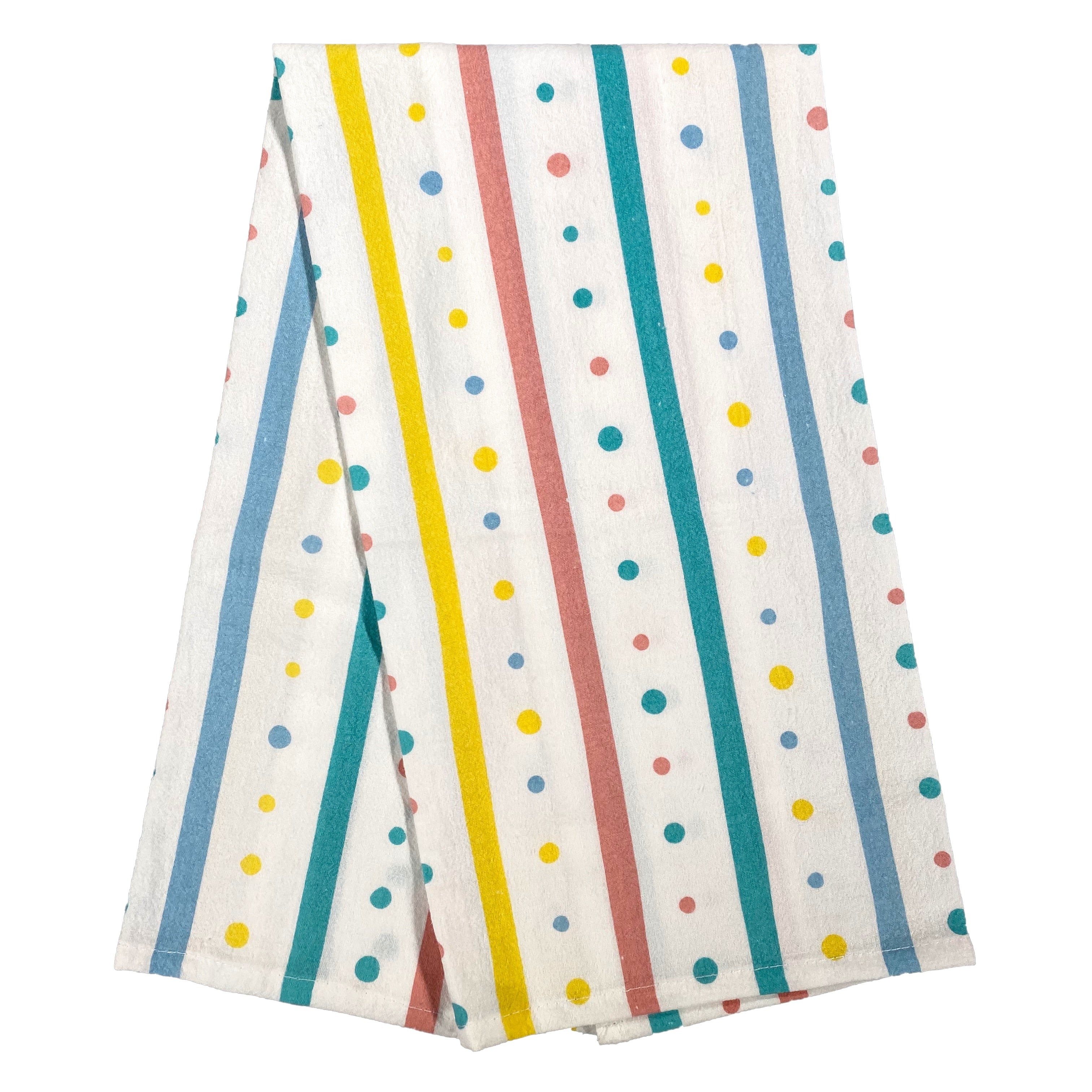 Spring Pattern - Printed Floursack Dishtowels DOTS & STRIPES   BIH71418