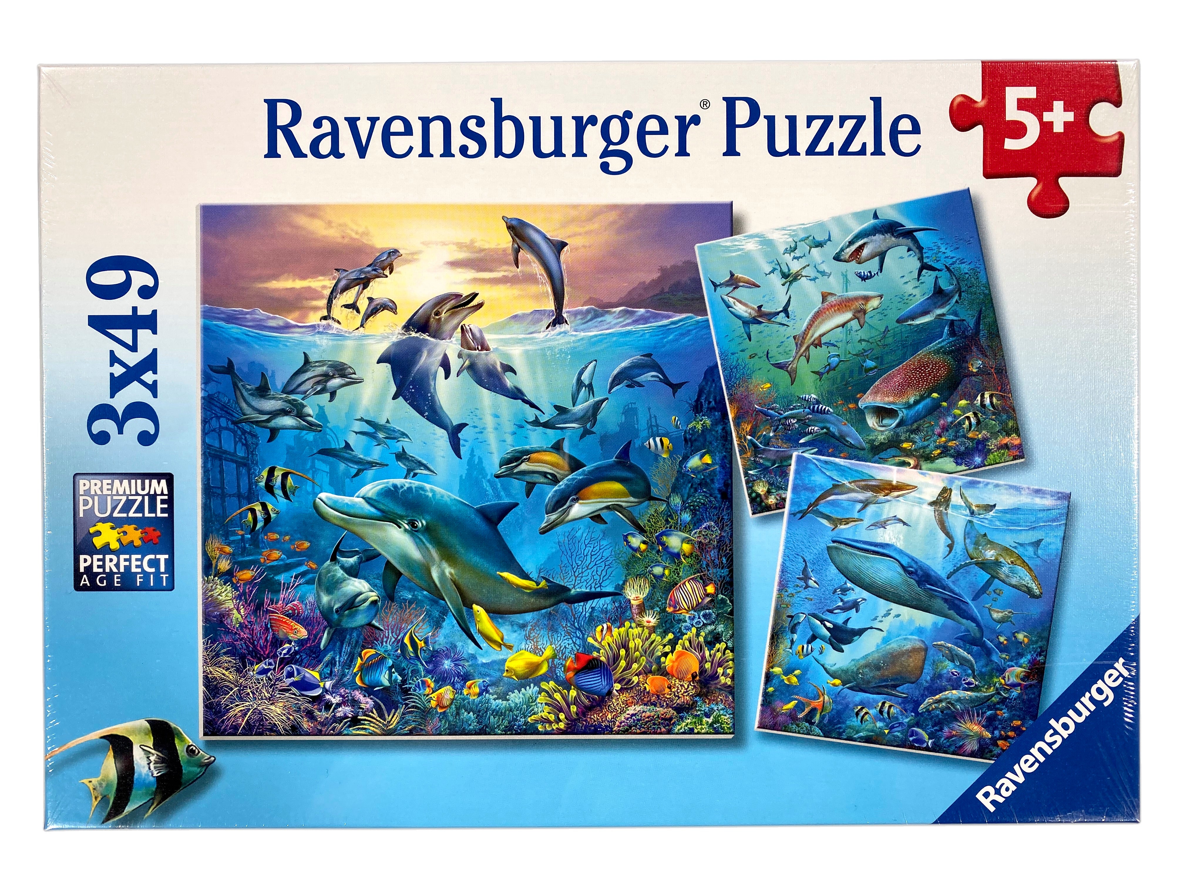 Ocean Life 3x49 Piece Puzzles