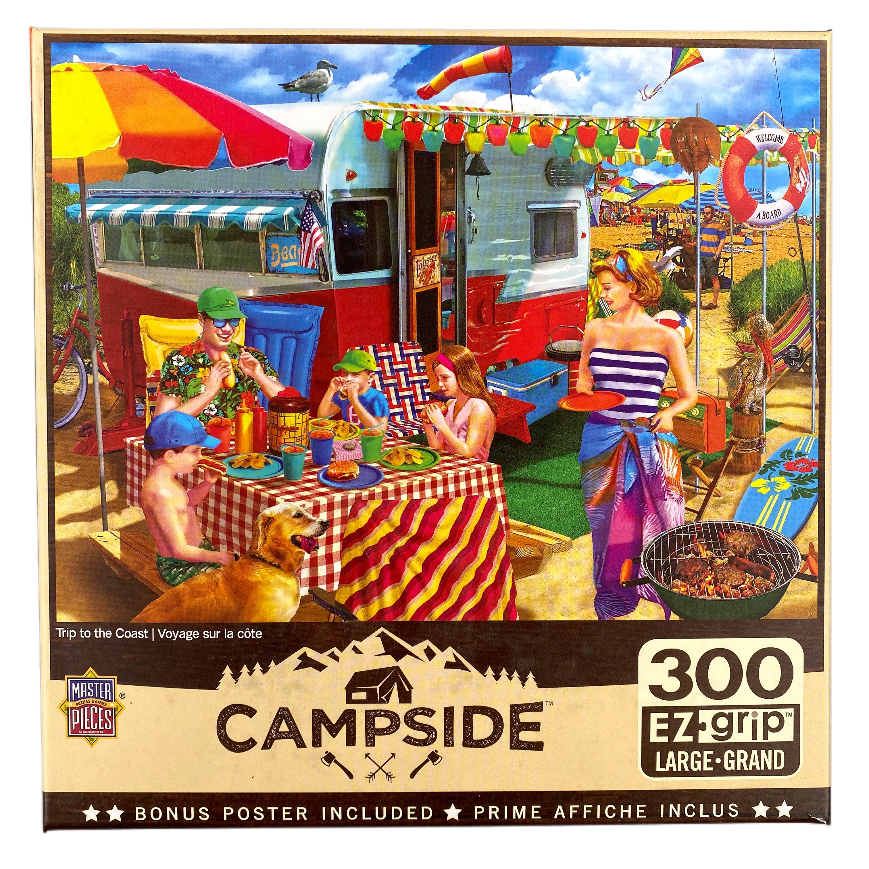 Trip to The Coast 300 Piece Large Format Campside Puzzle    
