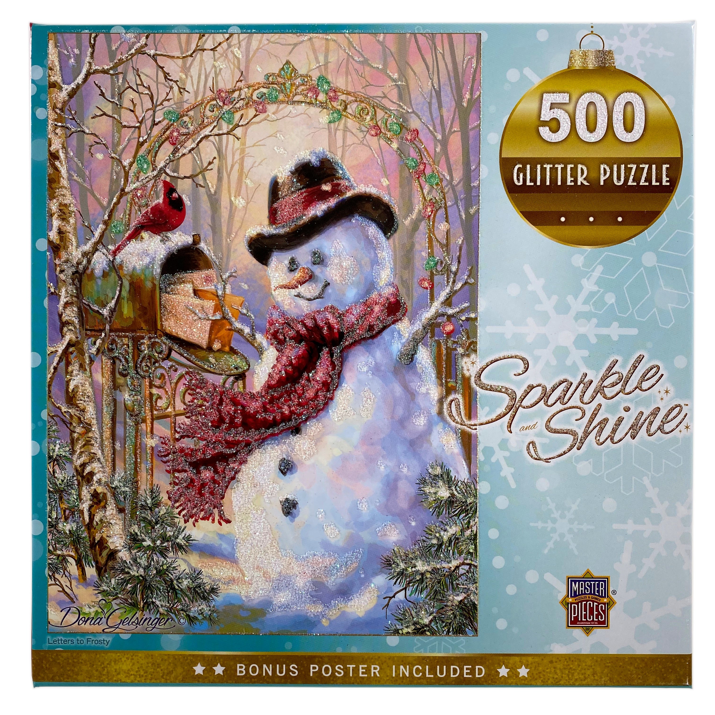 Letters To Frosty 500 Piece Glitter Puzzle    