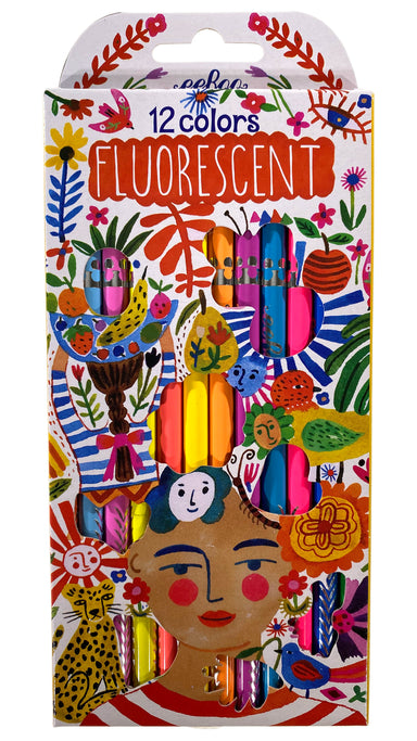 Positivity - 12 Fluorescent Colored Pencils    