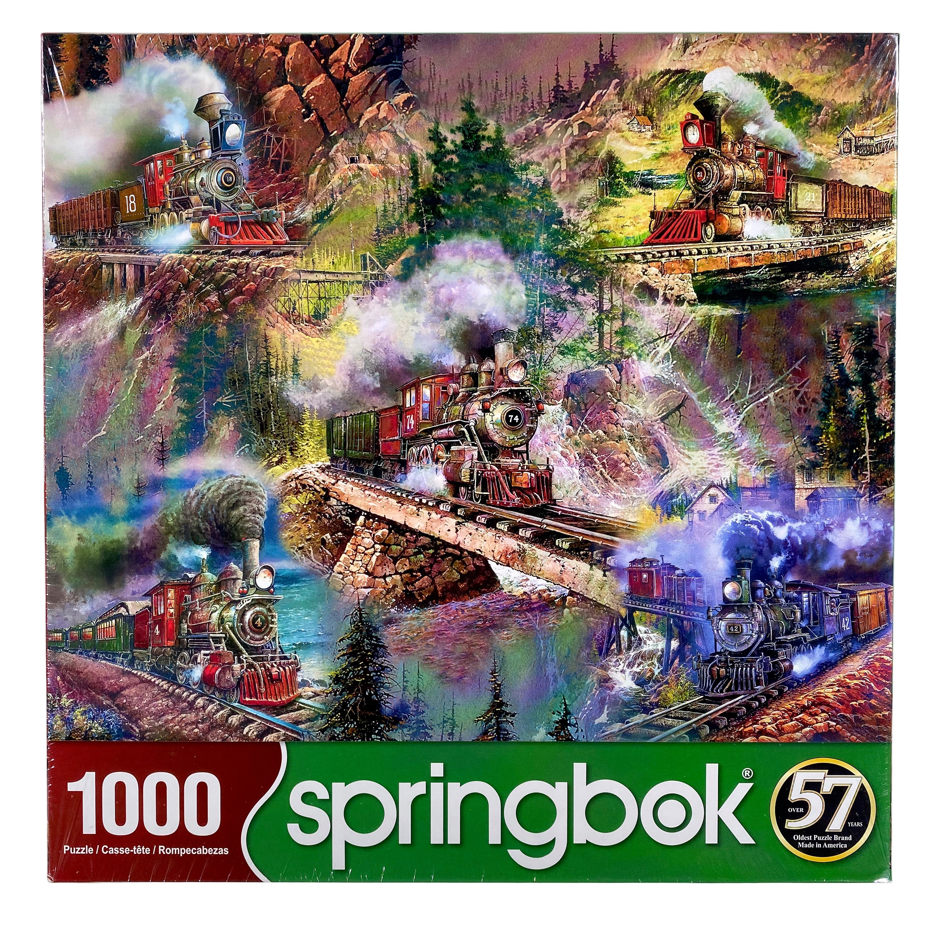 Thrilling Trains 1000 Piece Puzzle