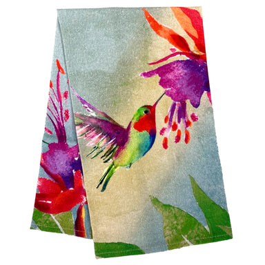 Hummingbird - Printed Flour Sack Kitchen Towel    
