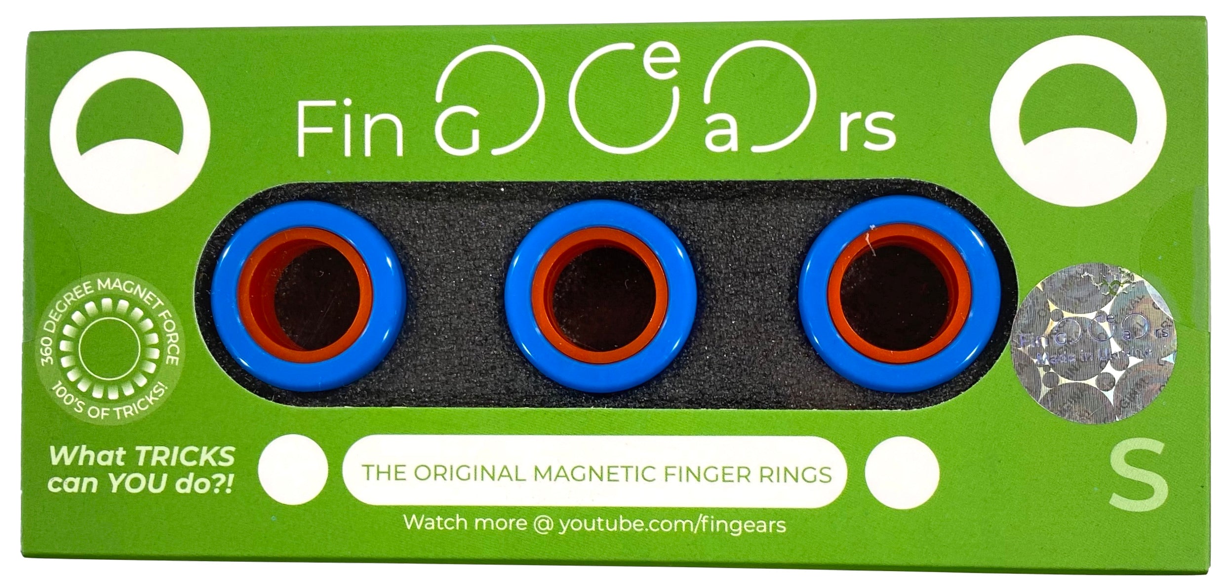 Fingears - Small - Blue & Orange    