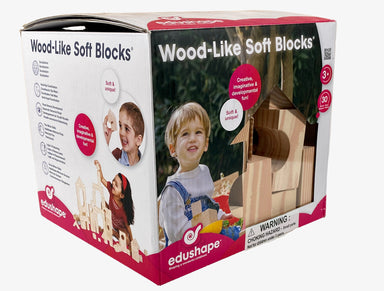 Wood Like Soft Blocks - 30 Piece Count    