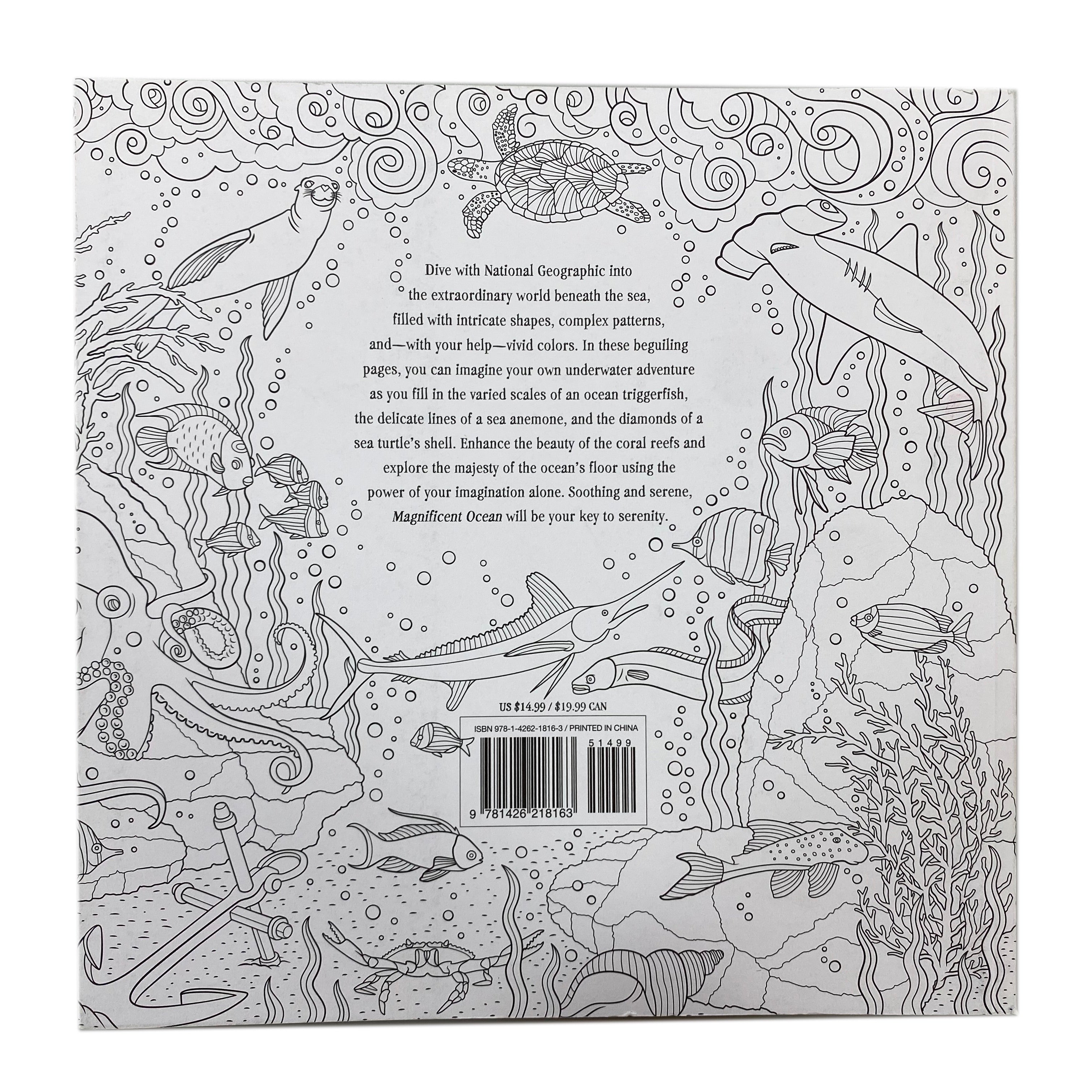 National Geographic Magnificent Ocean Coloring Book    