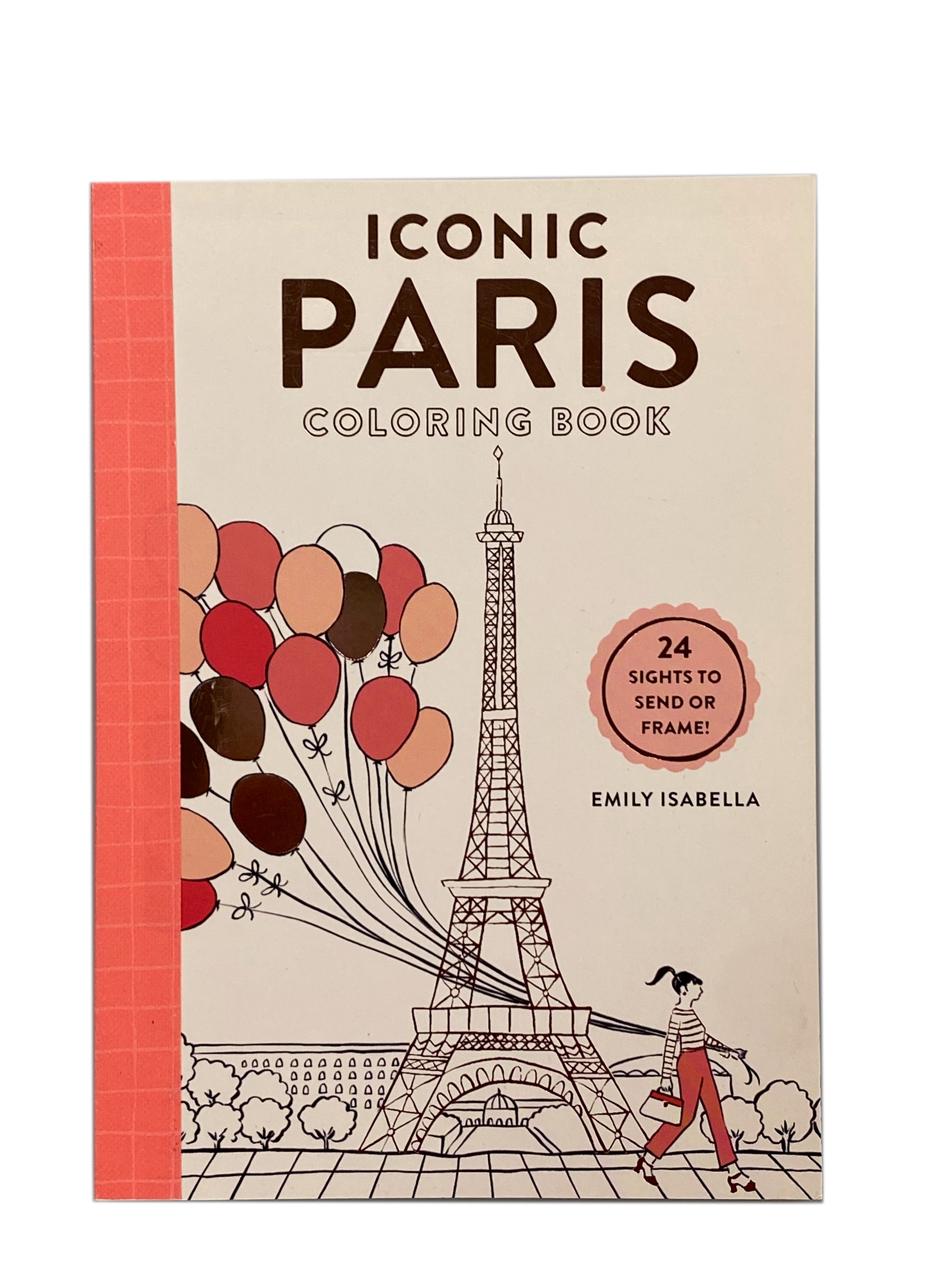 Iconic Paris Coloring Book    