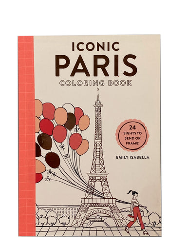 Iconic Paris Coloring Book    