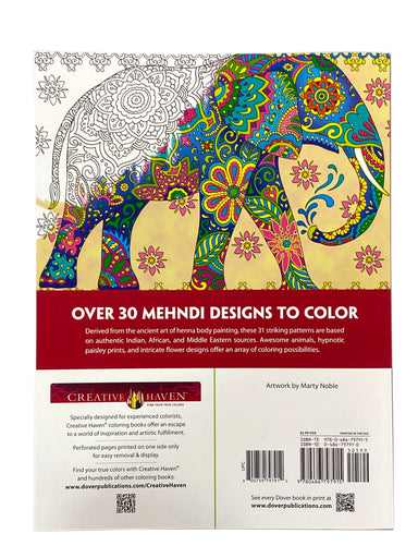 Magnificent Mehndi Designs Coloring Book    