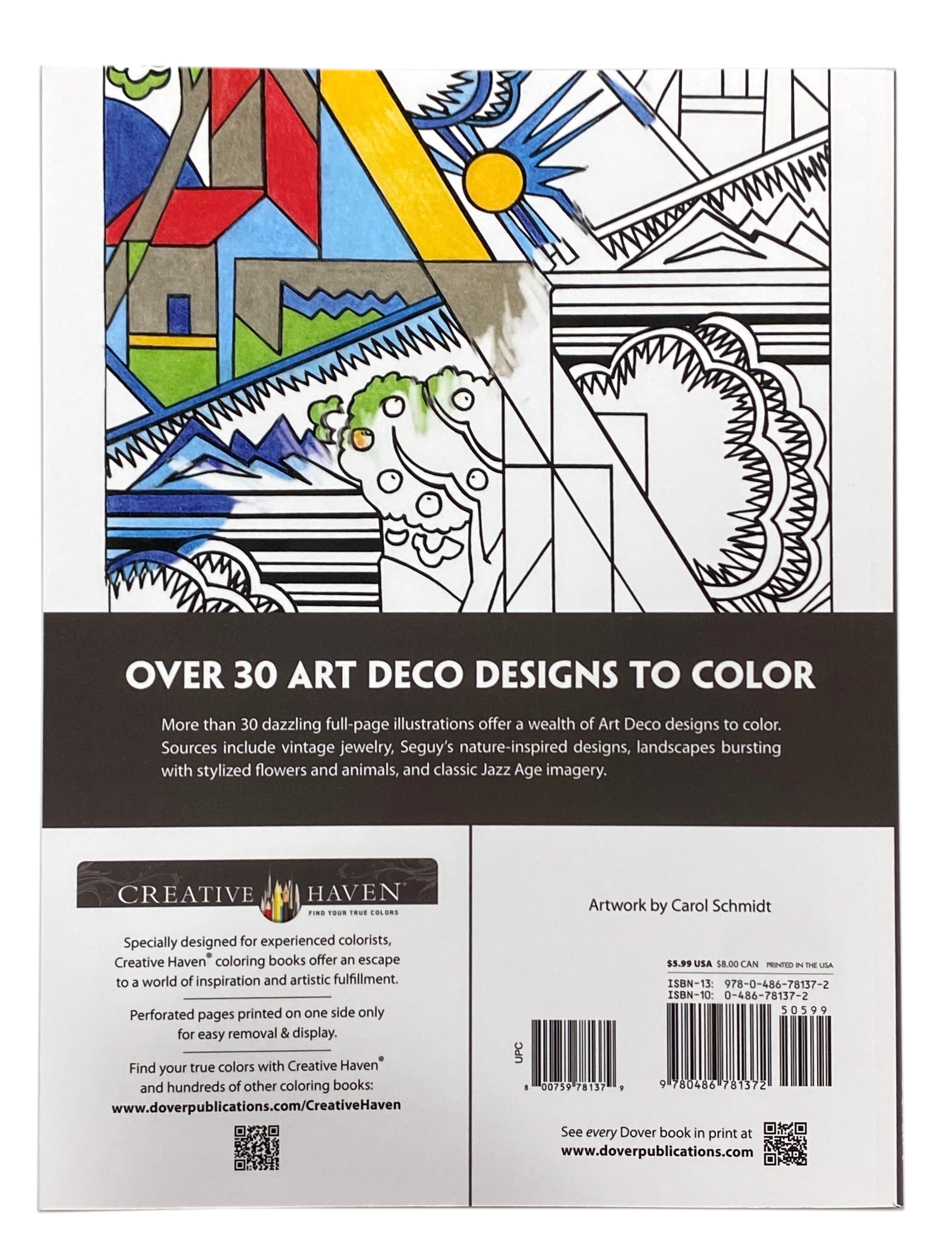 Art Deco Designs Coloring Book    