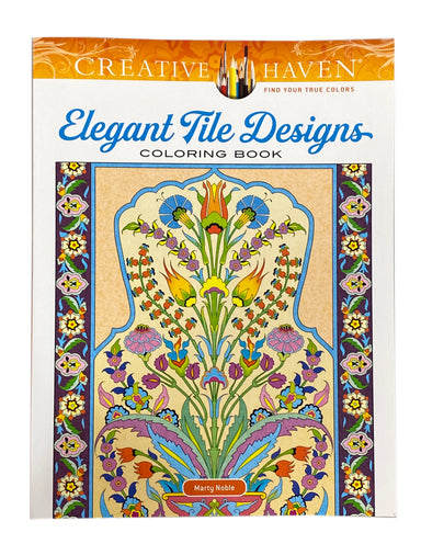 Elegant Tile Designs Creative Haven Coloring Book    