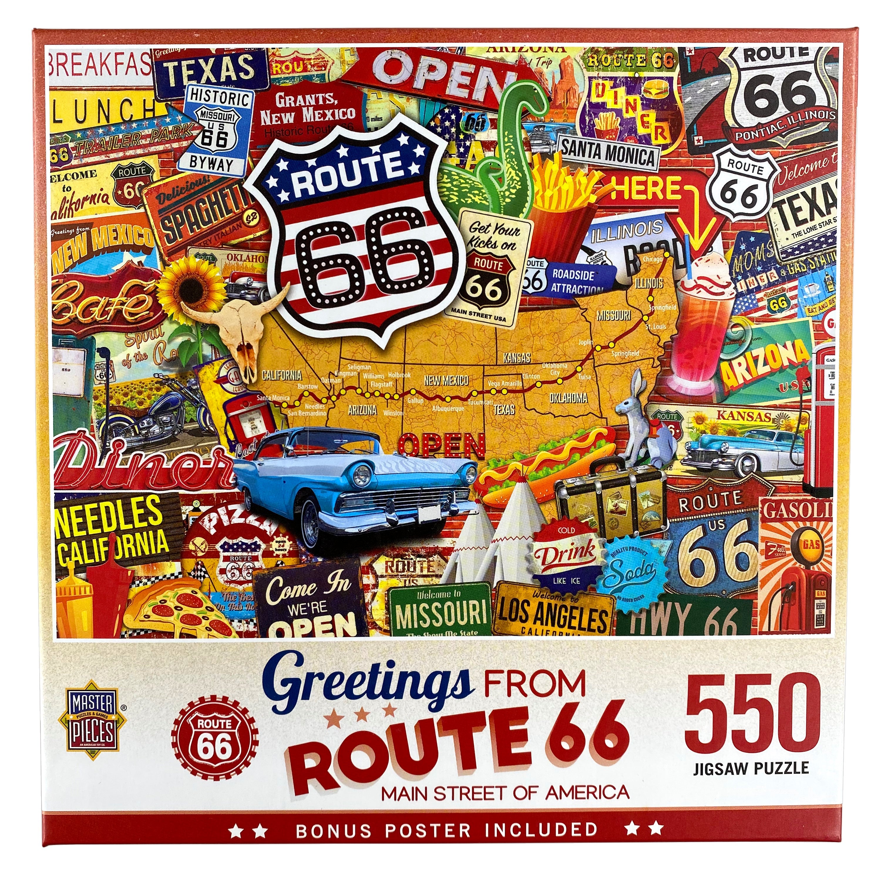 Route 66 Main Street America 500 Piece Puzzle