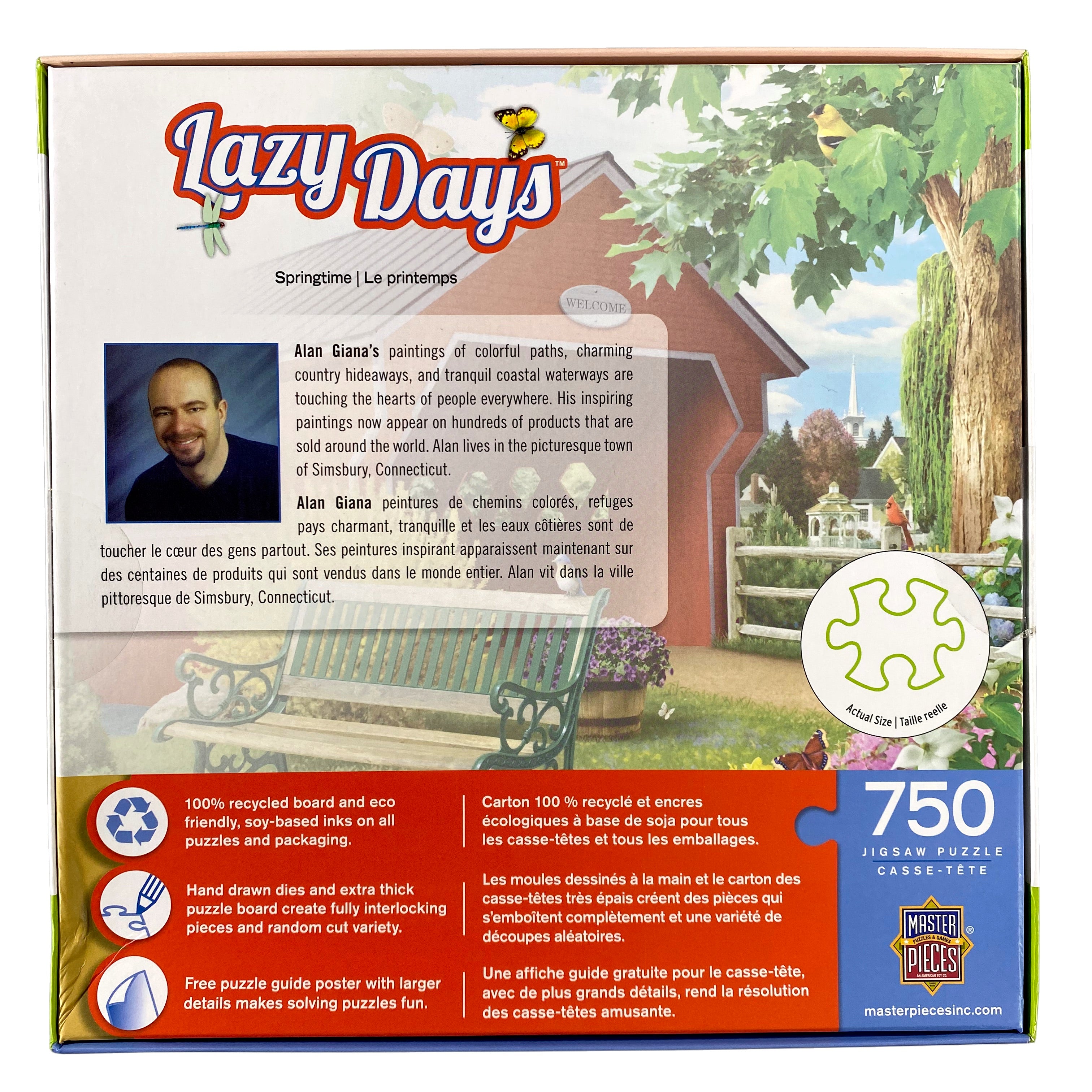 Lazy Days Springtime 750 Piece Puzzle    