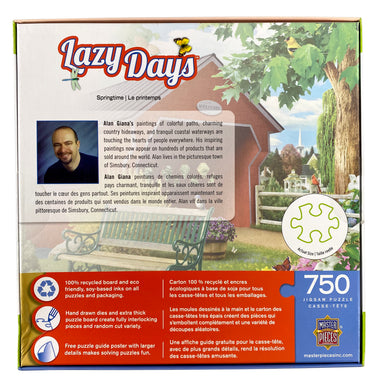 Lazy Days Springtime 750 Piece Puzzle    