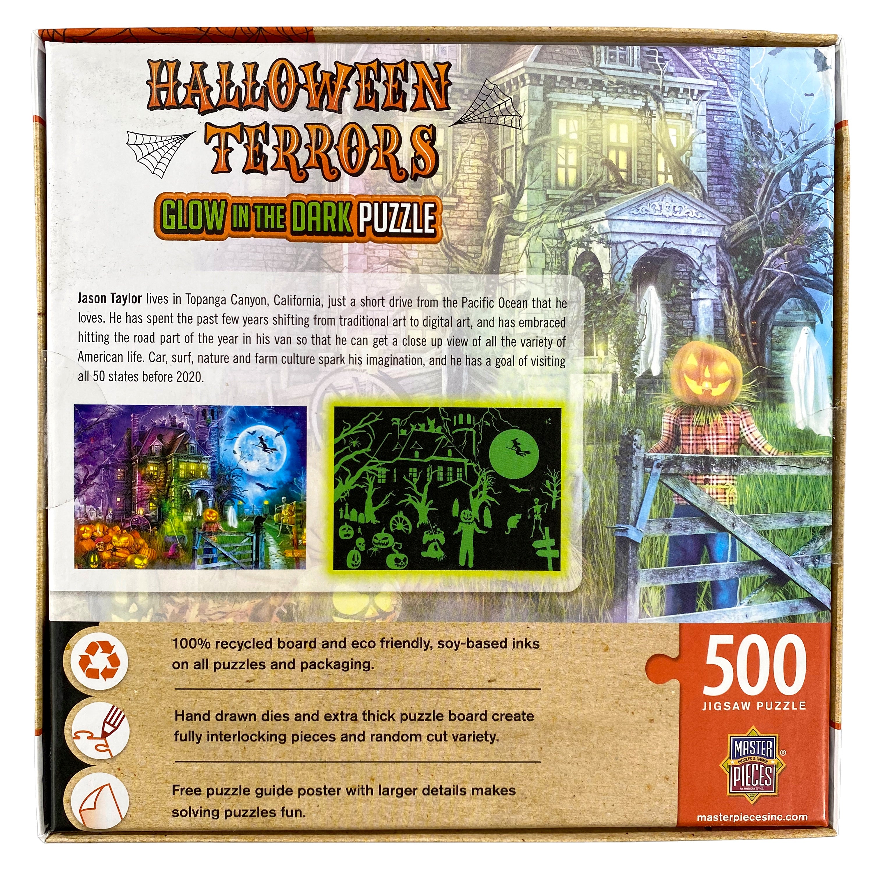 Halloween Terrors - 500 Piece Glow In The Dark Puzzle    