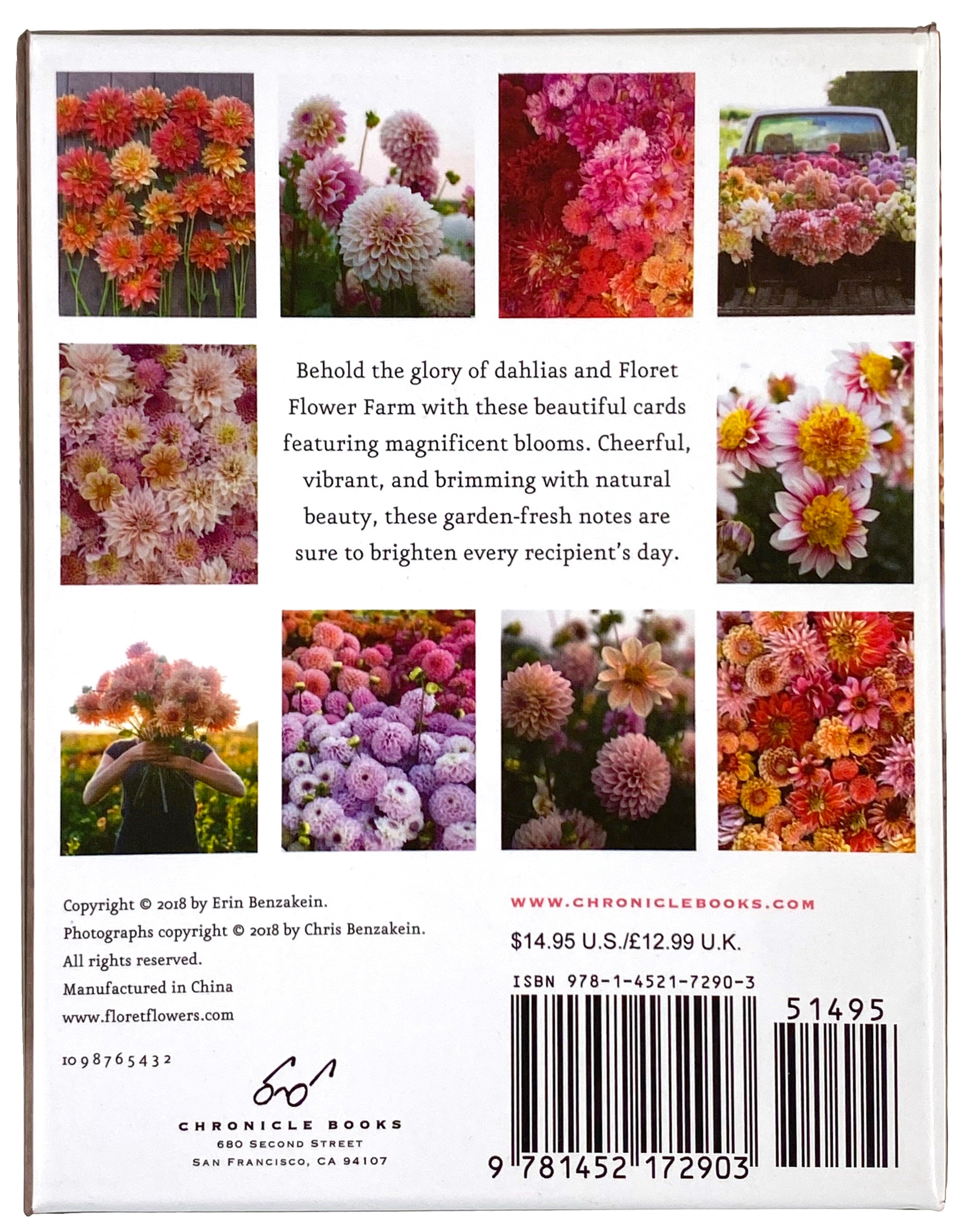 Boxed Assorted Notecards - Cut Flower Garden Dahlia Notes    