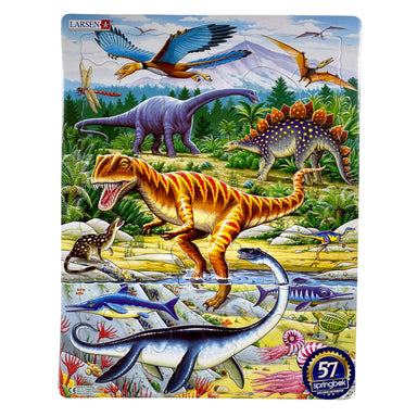 Jurassic Dinosaurs 35 Piece Larsen Frame Puzzle