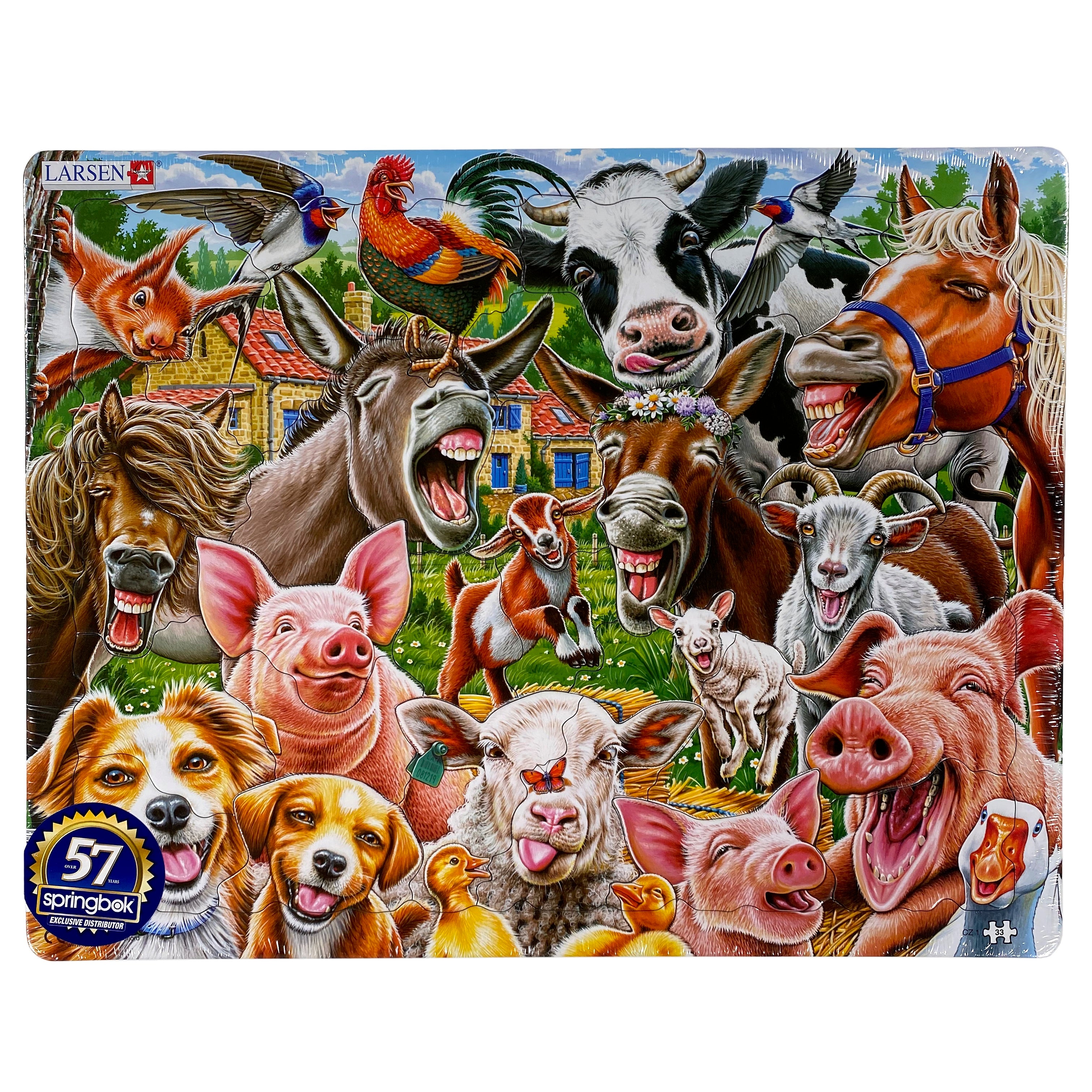 Happy Farm 33 Piece Larsen Frame Puzzle