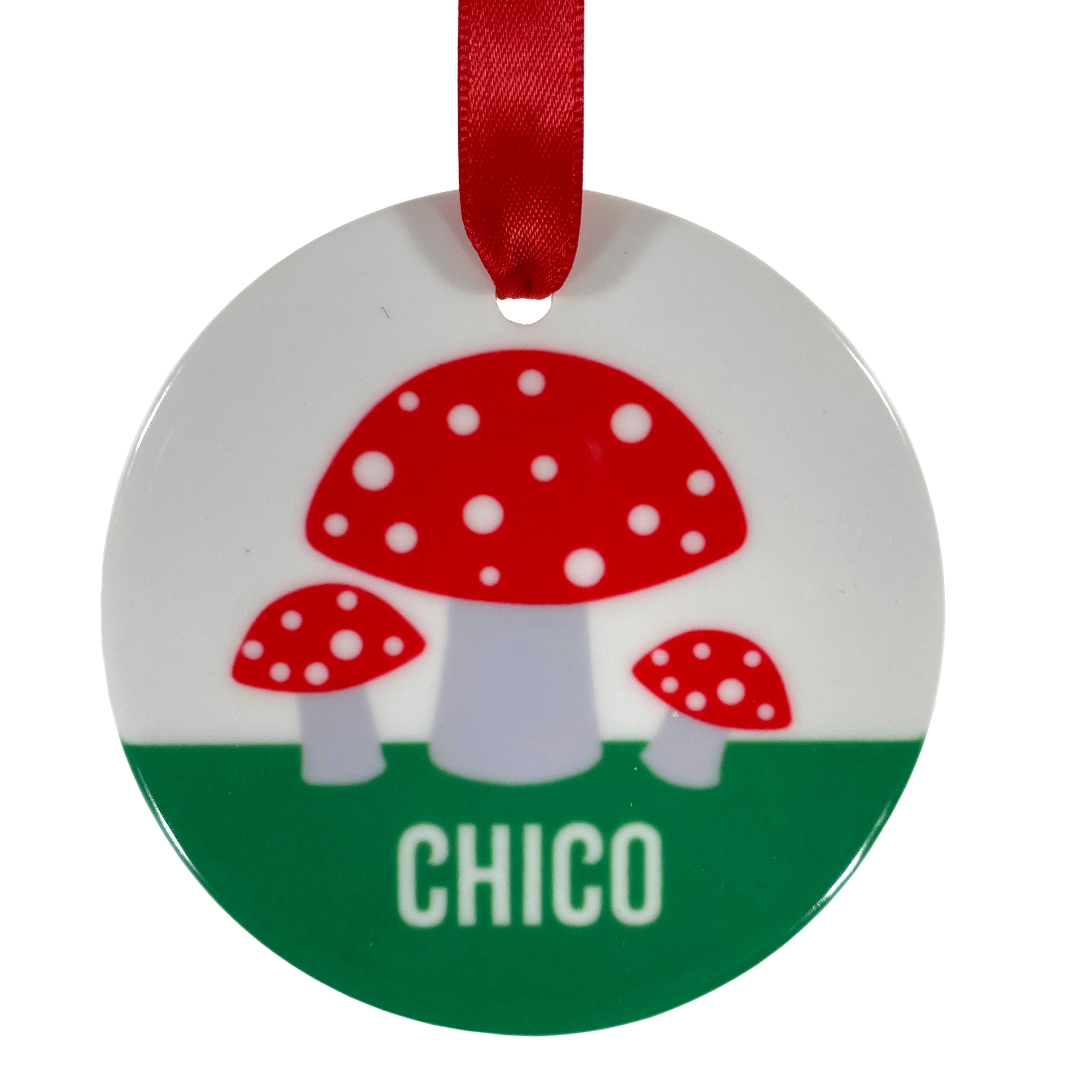 Chico Mushrooms Ceramic Ornament    