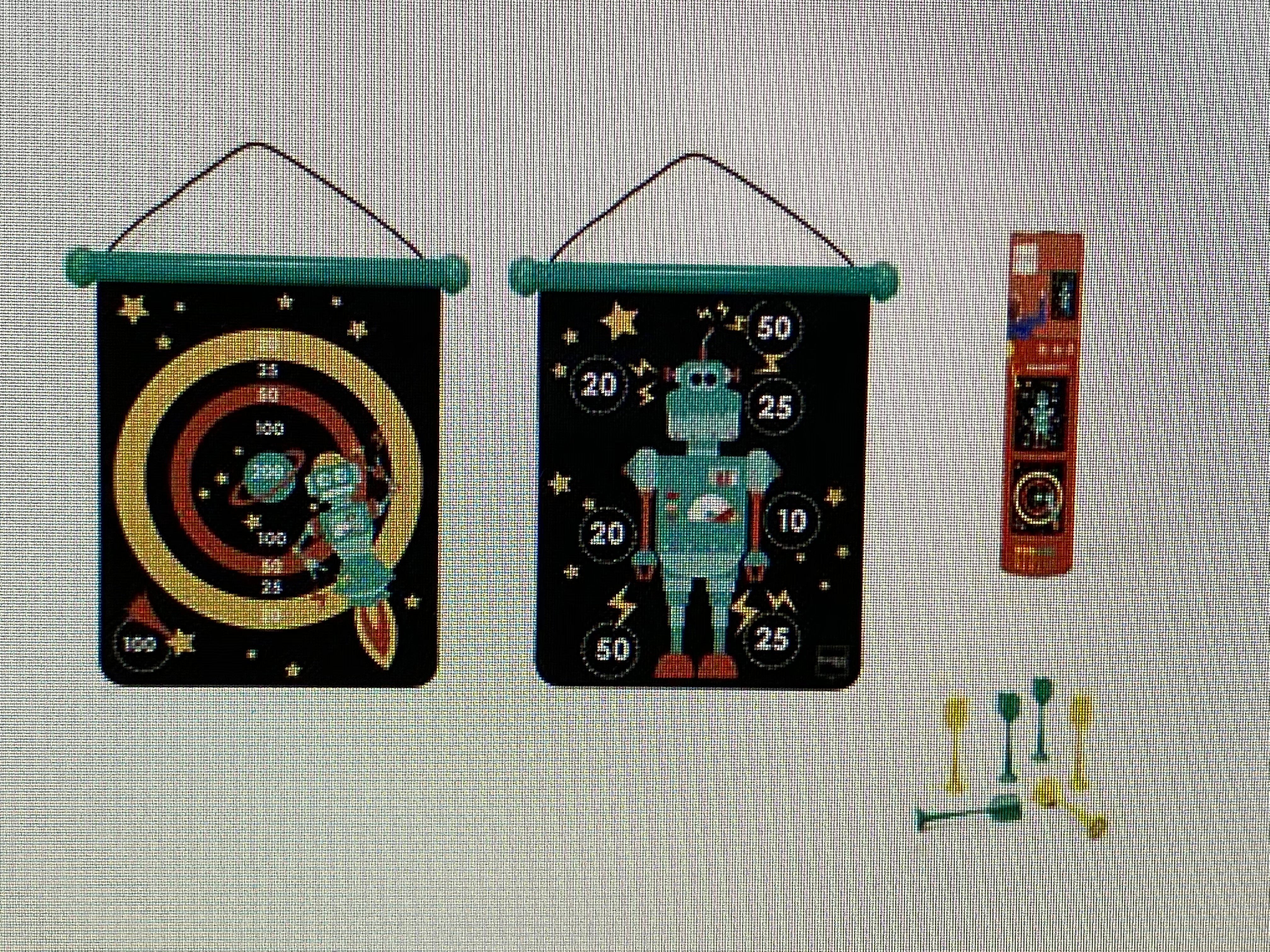 Magnetic Dart Board - Robots Medium    