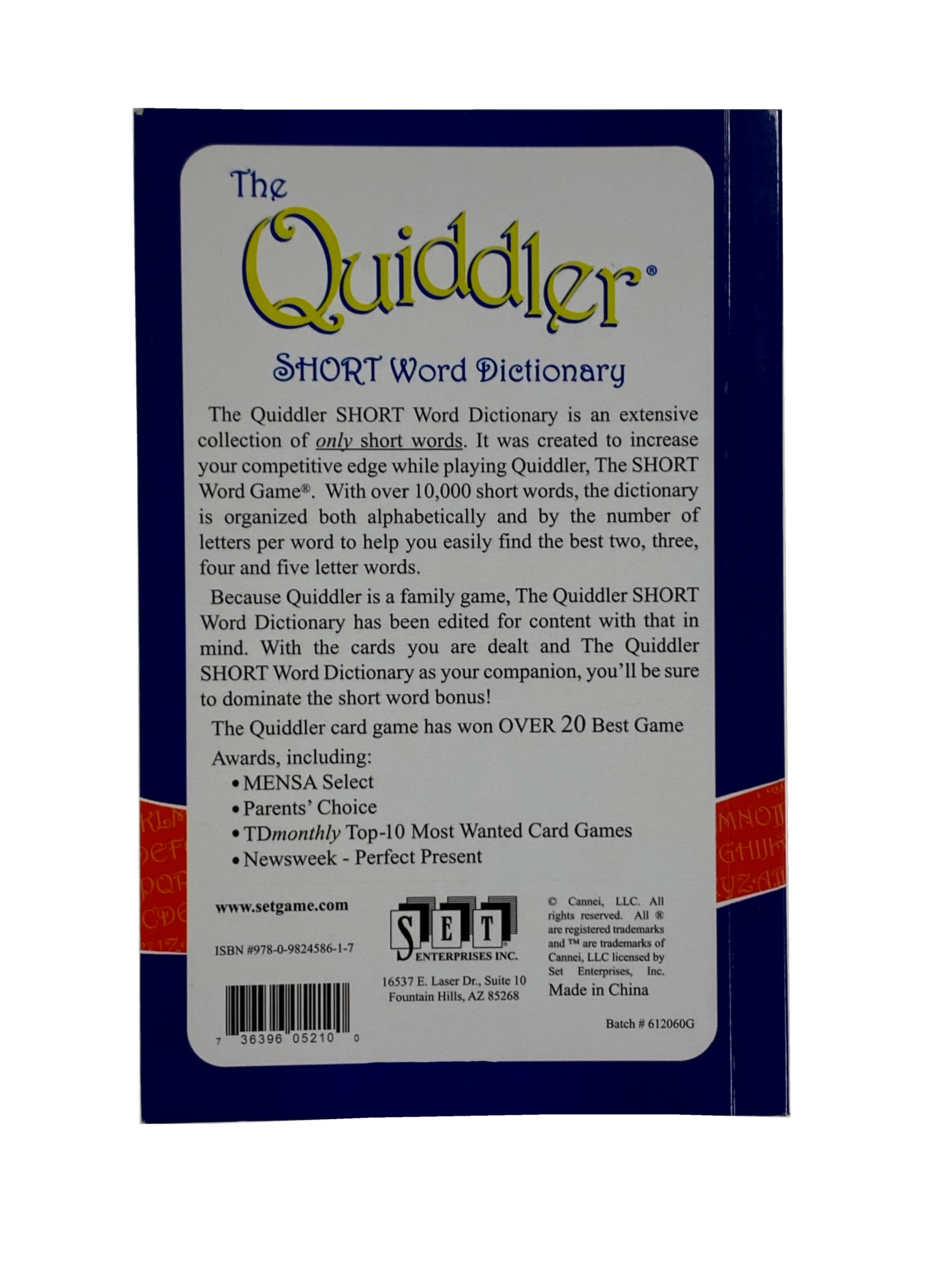 Quiddler Dictionary    