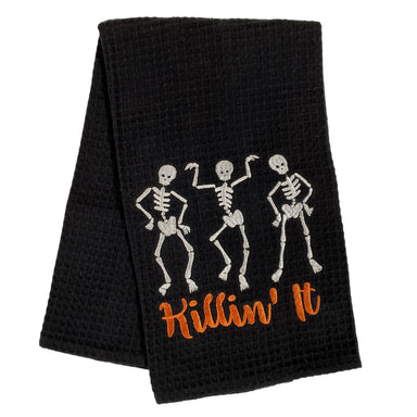 Killin' It Skeleton Kitchen Towel    