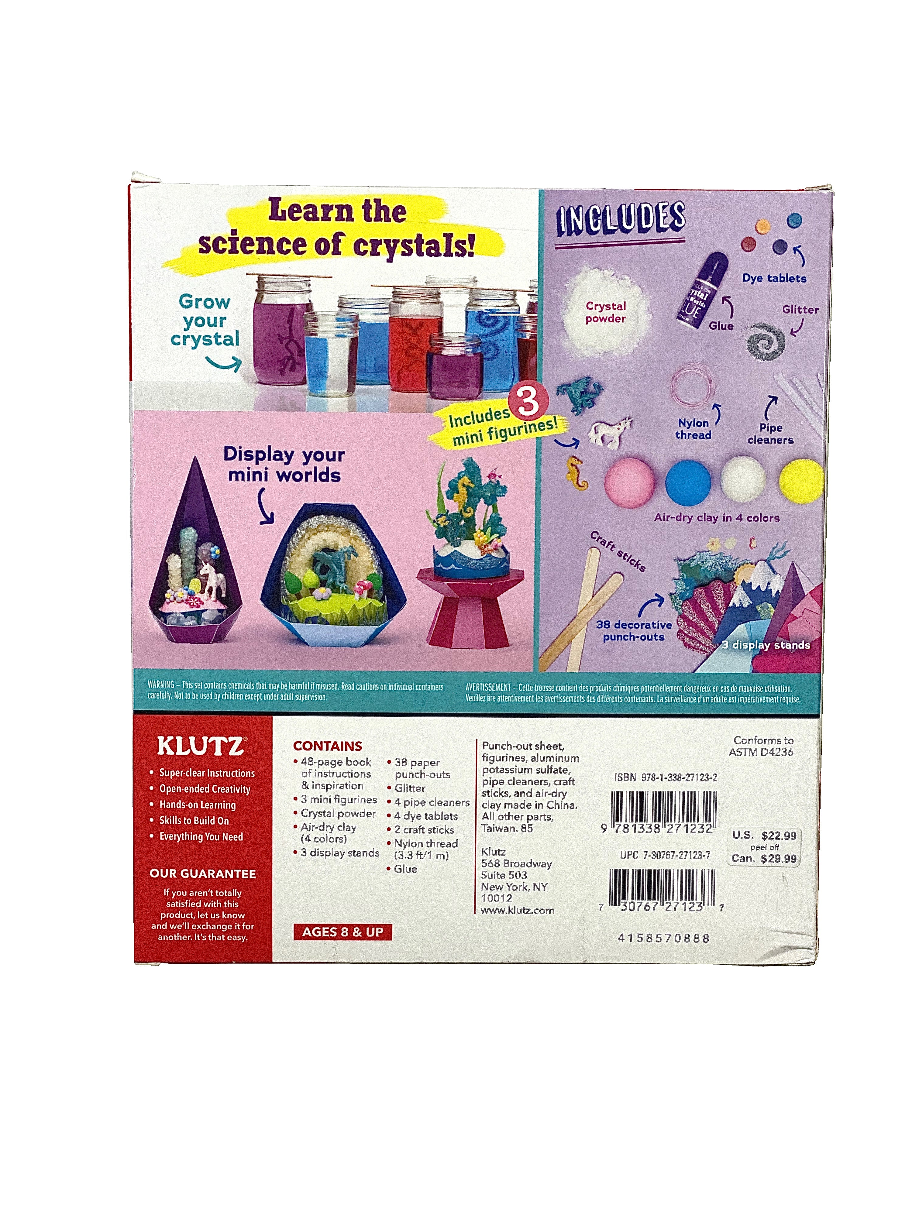 Klutz Grow Your Own Crystal Mini Worlds    
