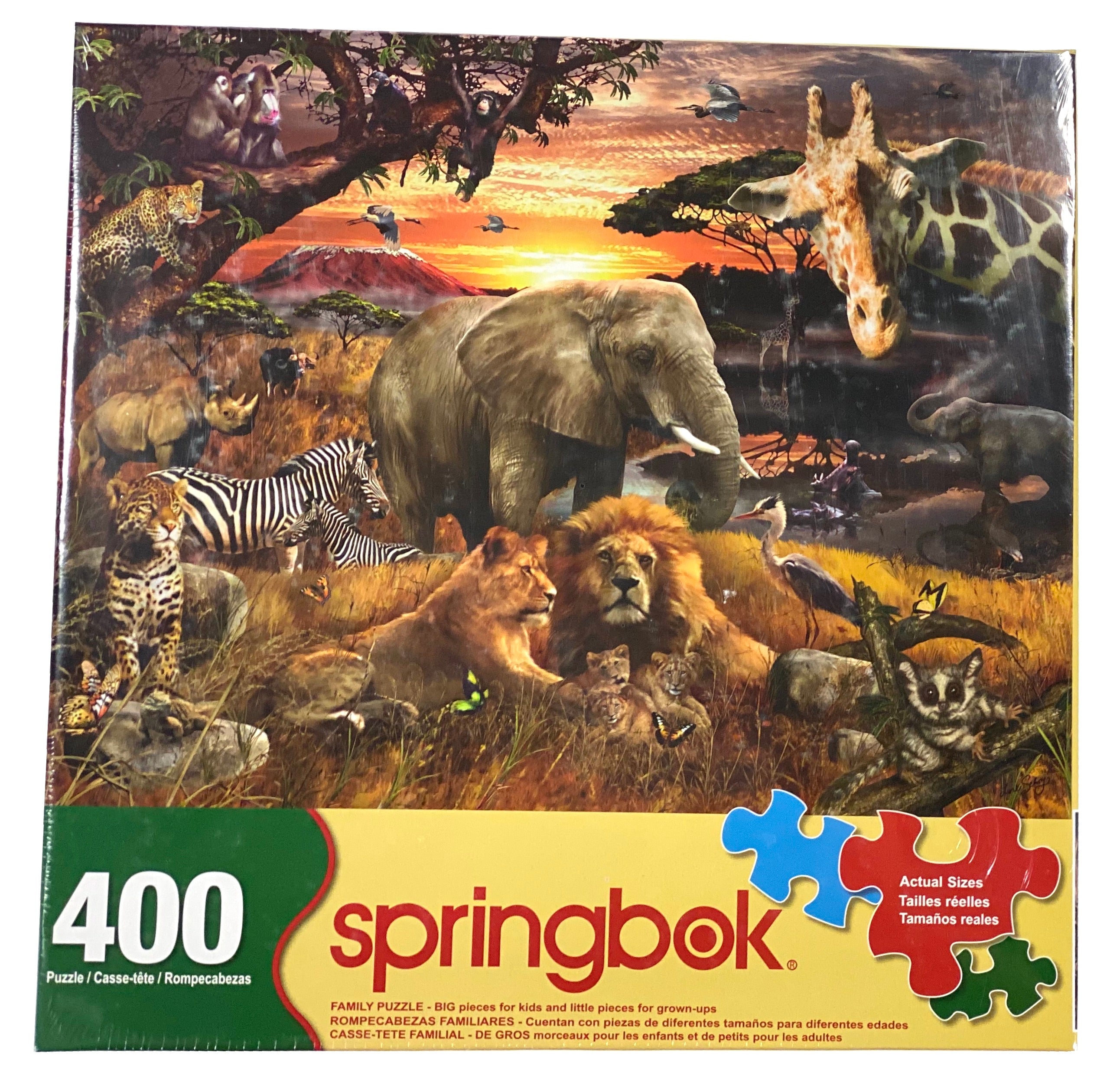 Wild Savanna 400 Piece Family Puzzle